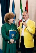 Swami Roberto with Pippo Franco