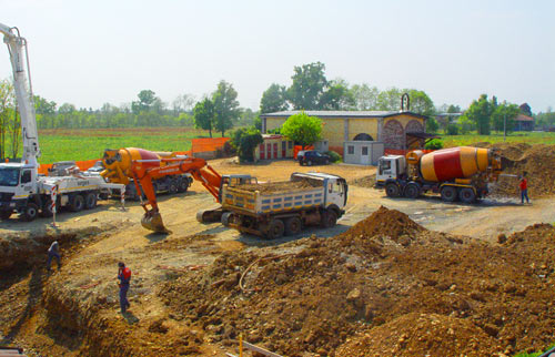 The building of the Temple of Anima Universale