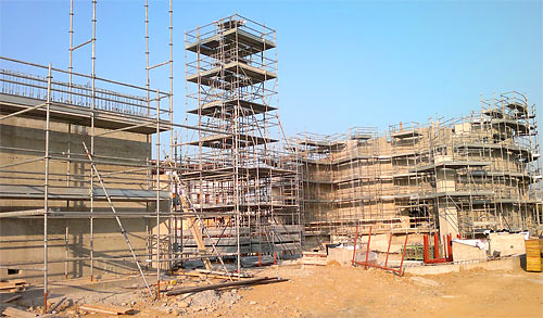 The Temple of Anima Universale under construction