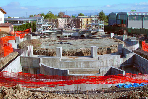 The building of the Temple of Anima Universale