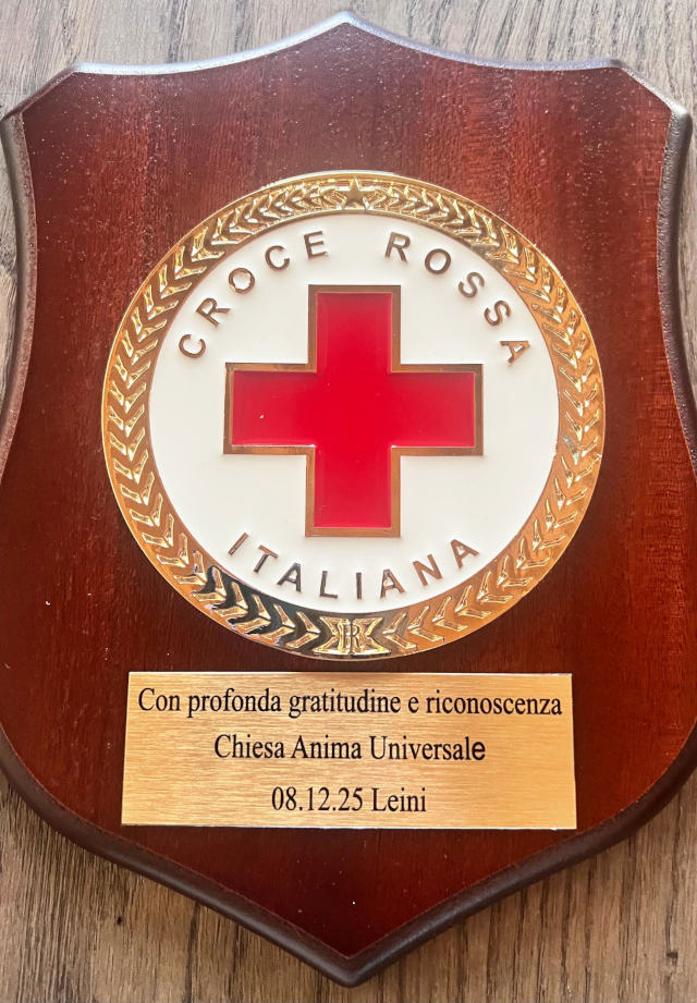 The Red Cross symbol donated to the Anima Universale Church